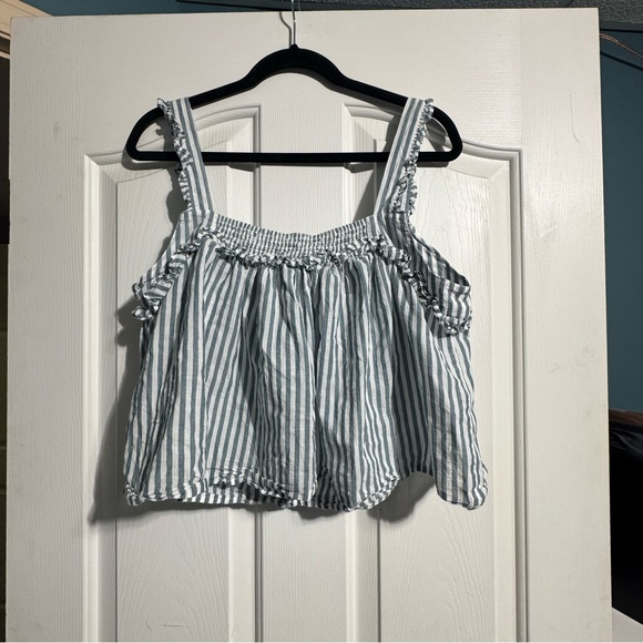 dRA Los Angeles Striped Cotton Parachute Pants & Top Set – Size L Quiet Luxury - Picture 3 of 16